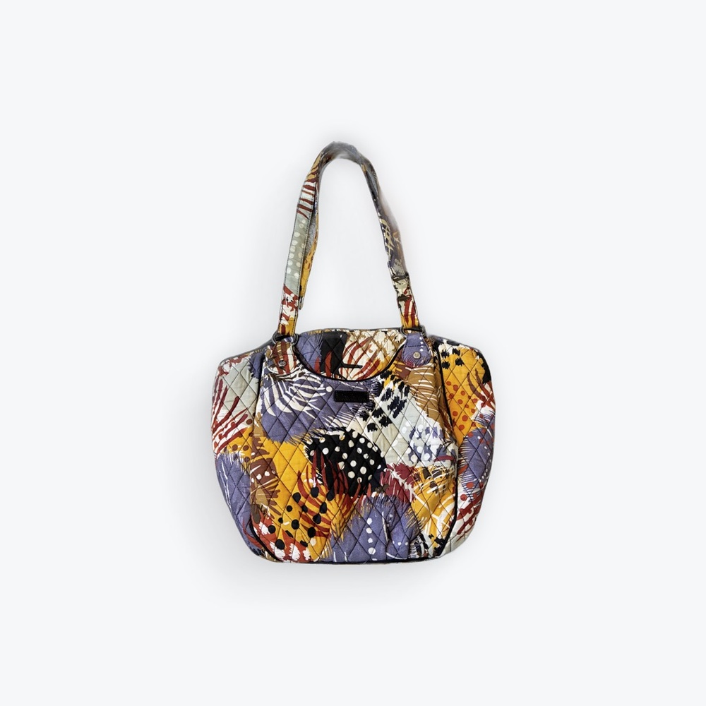 Vera Bradley Glenna Painted Feathers Shoulder Bag